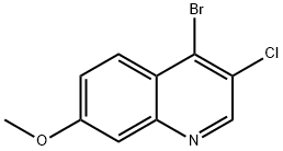 4-Bromo-3-chloro-7-methoxyquinoline Struktur