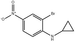 2-Bromo-1-cyclopropylamino-1-nitrobenzene Struktur