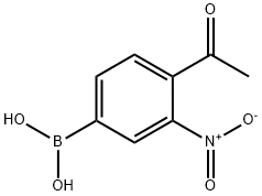 4-Acetyl-3-nitrophenylboronic acid Struktur