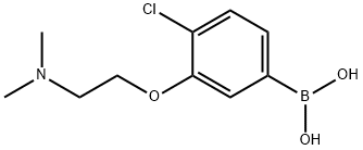 4-Chloro-3-(2-dimethylaminoethoxy)phenylboronic acid Struktur