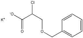potassium 2-chloro-3-(benzyloxy)propionate Struktur