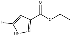 ethyl 5-iodo-1H-pyrazole-3-carboxylate Struktur