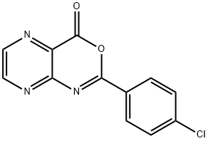 2-(4-Chlorophenyl)-4H-pyrazino[2,3-d][1,3]oxazin-4-one Struktur