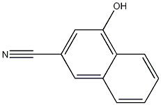 2-Cyano-4-hydroxynaphthalene Struktur