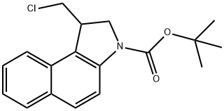N-Boc-1-chloromethyl-1,2-dihydro-3H-benzo[e]indole Struktur