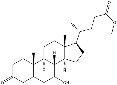 Methyl 7-Hydroxy-3-ketocholanoate, 67371-28-2, 結(jié)構(gòu)式