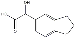 2,3-Dihydro-alpha-hydroxy-5-benzofuranacetic acid Struktur