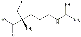 Arginine, 2-(difluoromethyl)- Struktur