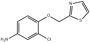 3-chloro-4-(thiazol-2-ylmethoxy)aniline Structure