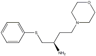 (R)-4-モルホリノ-1-(フェニルチオ)-2-ブチルアミン 化學(xué)構(gòu)造式