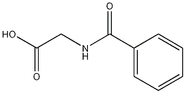 Benzamidoacetic acid Struktur