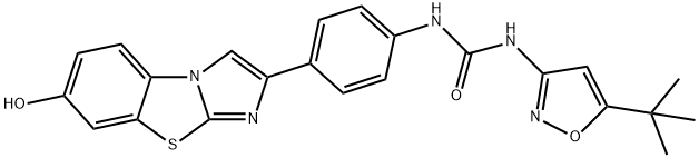 N-[5-(1,1-Dimethylethyl)-3-isoxazolyl]-N'-[4-(7-hydroxyimidazo[2,1-b]benzothiazol-2-yl)phenyl]urea|N-[5-(1,1-二甲基乙基)-3-異惡唑基]-N'-[4-(7-羥基咪唑并[2,1-B]苯并噻唑-2-基)苯基]脲