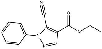 5-Cyano-1-phenyl-1H-pyrazole-4-carboxylic acid ethyl ester Structure