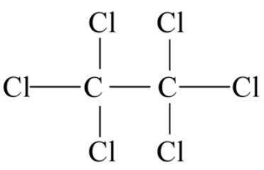 Figure 1 the chemical structure of hexachloroethane Figure 1 the chemical structure of hexachloroethane
