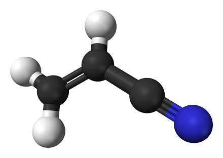 Acrylonitrile-3D-balls Acrylonitrile-3D-balls