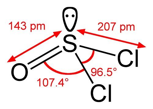 氯化亞砜分子構(gòu)型 氯化亞砜分子構(gòu)型