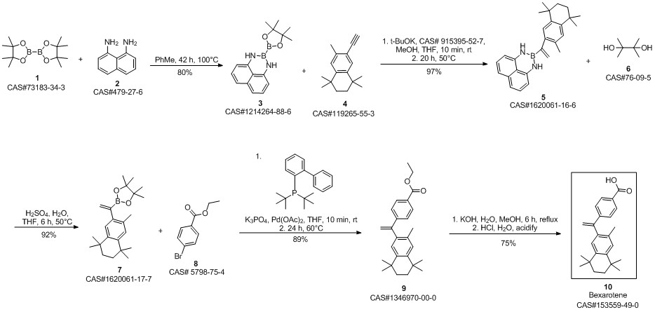 Bexarotene synthesis
