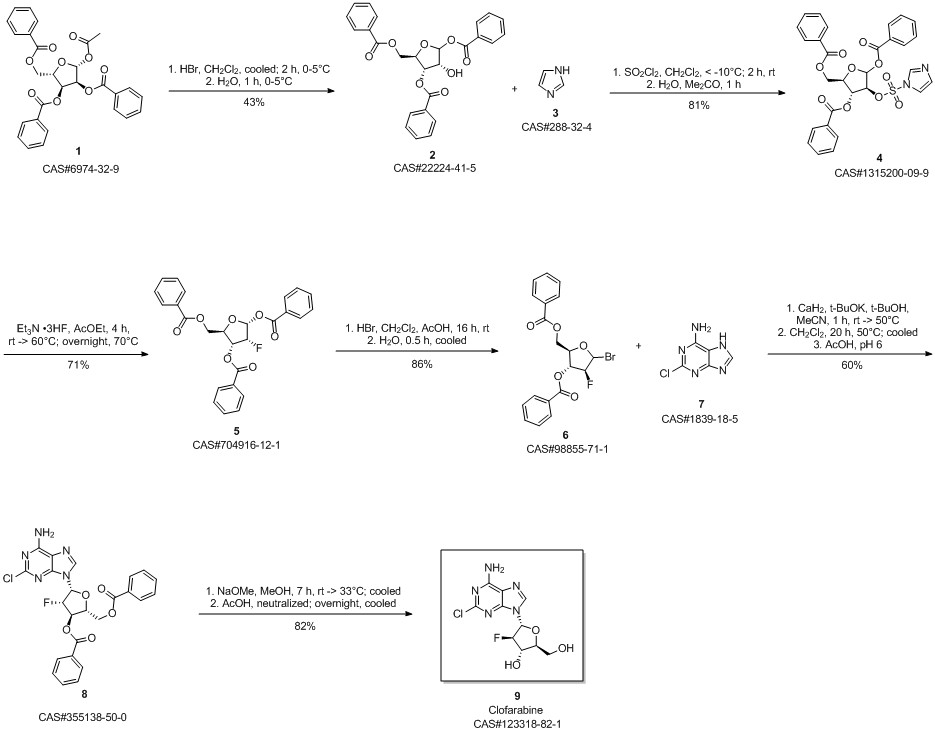 Clofarabine synthesis