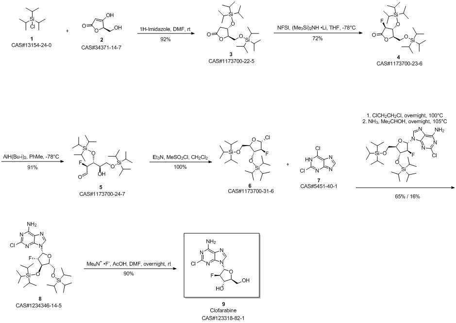 Clofarabine synthesis