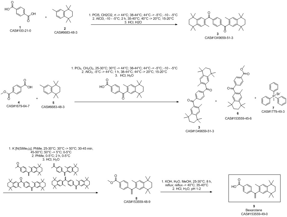 Bexarotene synthesis
