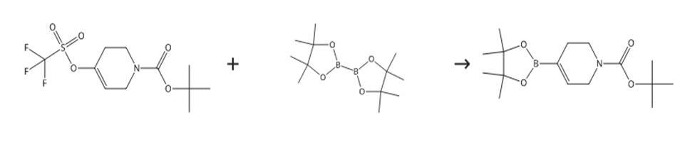 N-Boc-1，2，5，6-四氫吡啶-4-硼酸頻哪醇酯的合成路線