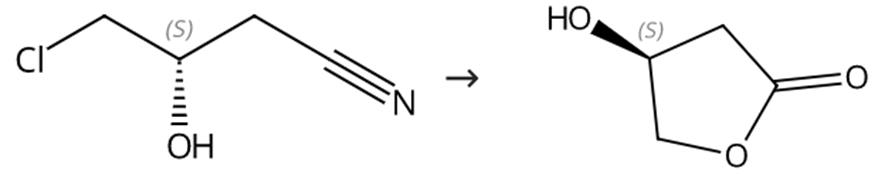 圖2 (S)-3-羥基-gamma-丁內(nèi)酯的合成路線