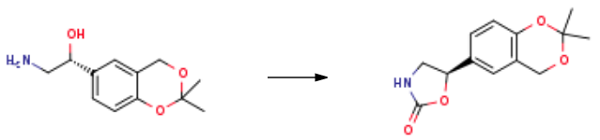2-Oxazolidinone, 5-(2,2-diMethyl-4H-1,3-benzodioxin-6-yl)-, (5R)- 2-Oxazolidinone, 5-(2,2-diMethyl-4H-1,3-benzodioxin-6-yl)-, (5R)-