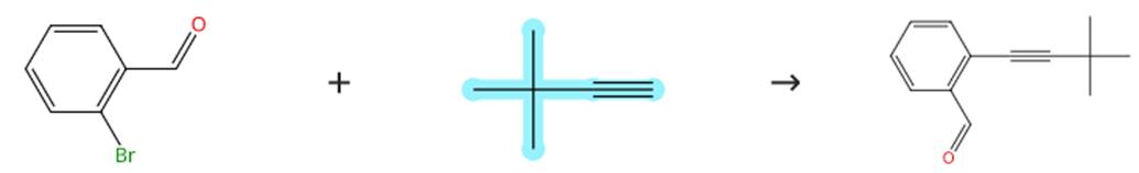 3,3-二甲基-1-丁炔的Sonogashira偶聯(lián)反應(yīng)