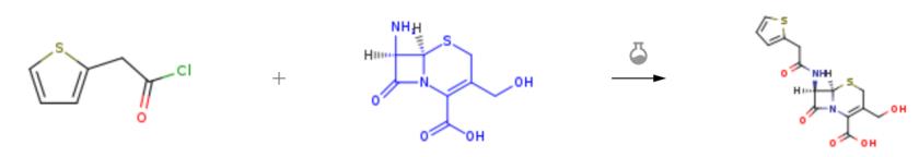 羥甲基-7-氨基頭孢烷酸的?；磻?yīng)