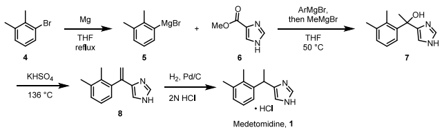 Medetomidine hydrochloride synthesis Medetomidine hydrochloride synthesis