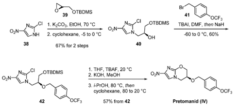 Pretomanid synthesis