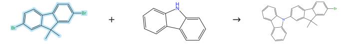 2,7-二溴-9,9-二甲基芴的偶聯(lián)反應(yīng)