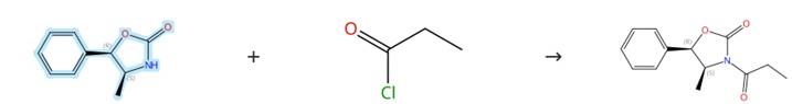 (4S,5R)-(-)-4-甲基-5-苯基-2-惡唑啉酮的?；磻?yīng)