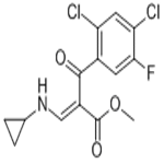METHYL 3-(CYCLOPROPYLAMINO)-2-(2,4-DICHLORO-5-FLUOROBENZOYL)ACRYLATE pictures