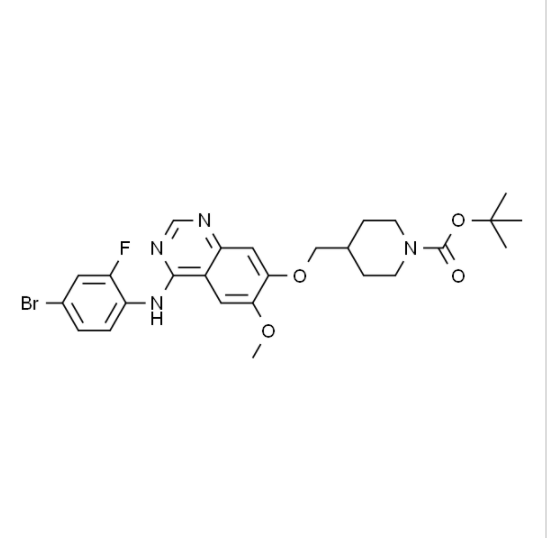 Tert-butyl 4-((4-(4-bromo-2-fluorophenylamino)-6-methoxyquinazolin-7-yloxy)methyl)piperidine-1-carboxylate