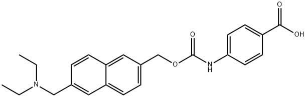 4-[[[[6-[(Diethylamino)methyl]-2-naphthalenylmethoxy]carbonyllaminolbenzoic acid
