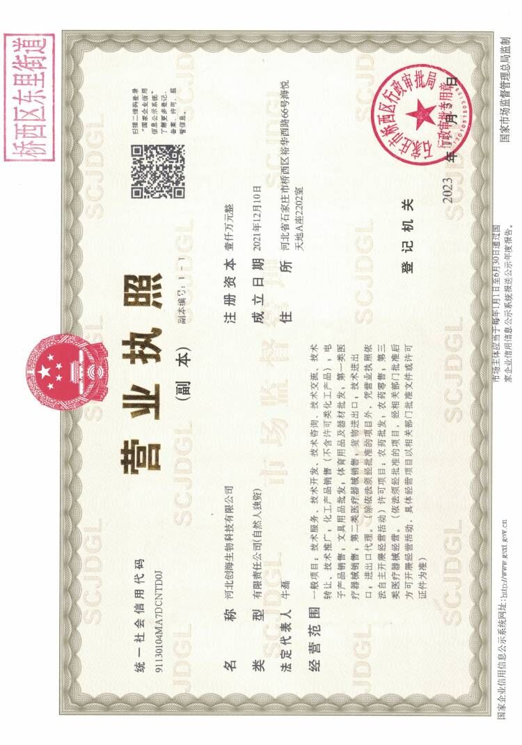 Business License Of EnterpriseLegal Person