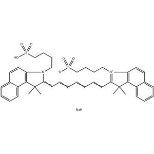 Sodium 2-(7-(3,3-dimethyl-1-(4-sulfonatobutyl)benz(e)indolin-2-ylidene)hepta-1,3,5-trien-1-yl)-3,3-dimethyl-1-(4-sulfonatobutyl)benz[e]indolinium