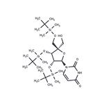 2',3',5'-Tri-O-(t-butyldimethylsilyl)-4'-C-hydroxymethyl uridine