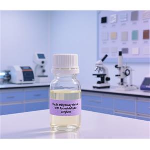 Cyclic trihydroxy shrink with formaldehyde acrylate