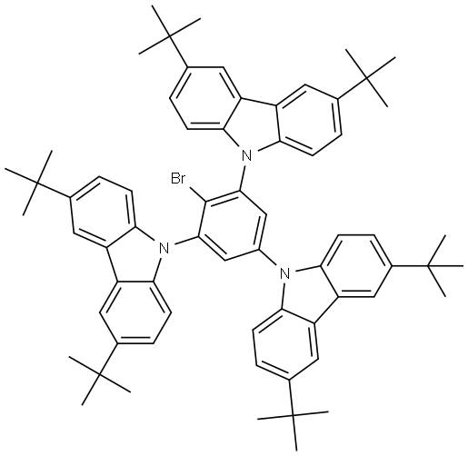 9,9',9''-(2-bromobenzene-1,3,5-triyl)tris(3,6-ditert-butyl-9H-carbazole)