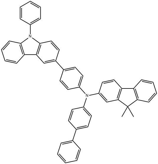 9H-Fluoren-2-aMine, N-[1,1'-biphenyl]-4-yl-9,9-diMethyl-N-[4-(9-phenyl-9H-carbazol-3-yl)phenyl]-