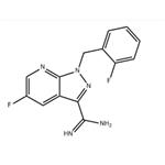 1H-Pyrazolo[3,4-b]pyridine-3-carboximidamide, 5-fluoro-1-[(2-fluorophenyl)methyl]-