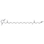 Propargyl-O-C1-amido-PEG4-C2-NHS ester