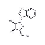 9-(3-Deoxy-3-fluoro-beta-D-ribofuranosyl)purine