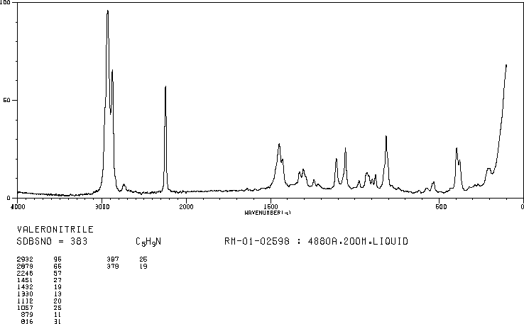 Valeronitrile(110-59-8) <sup>13</sup>C NMR
