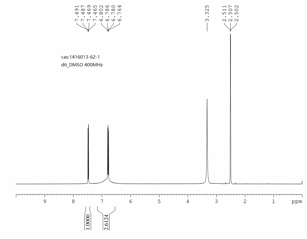 2-Amino-4-bromo-3-fluorobenzoic acid(1416013-62-1) <sup>1</sup>H NMR