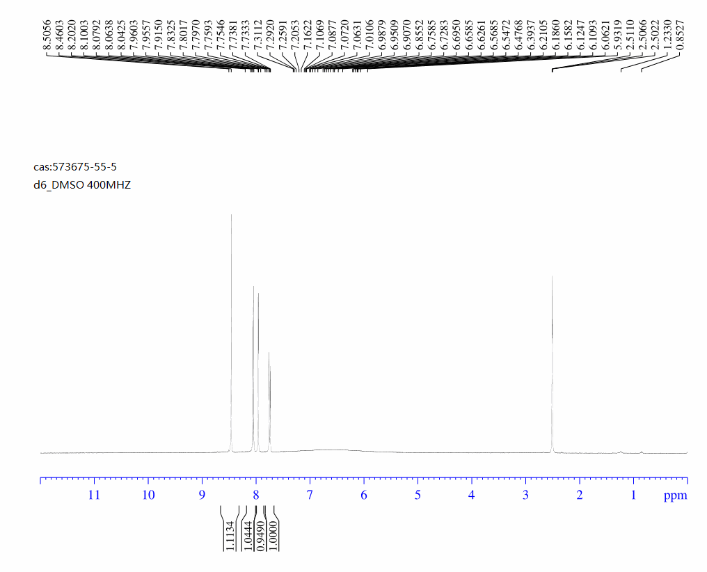 7-BROMO-4-CHLOROQUINAZOLINE(573675-55-5) <sup>1</sup>H NMR