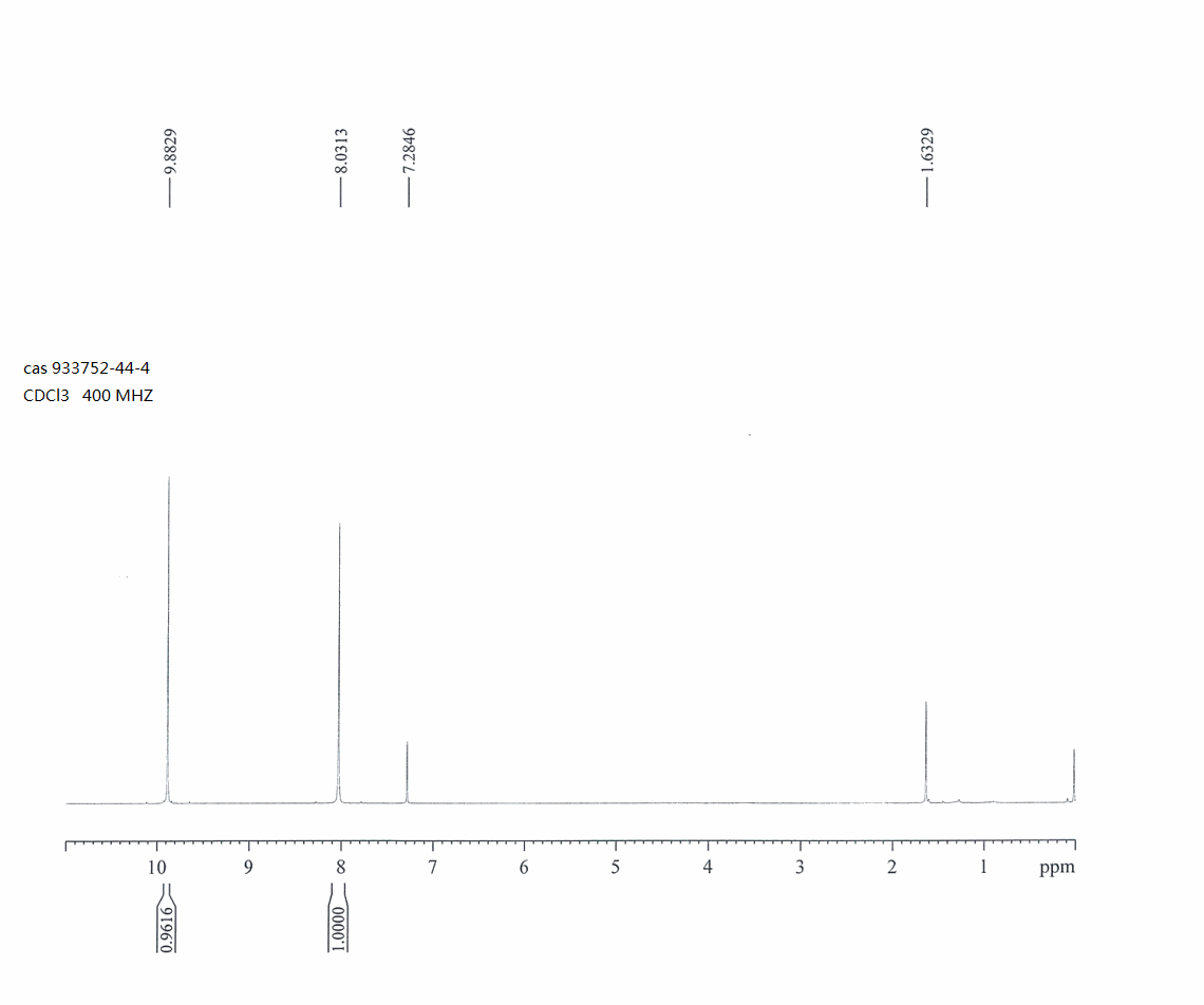 5-Bromo-1,3-thiazole-2-carboxaldehyde(933752-44-4) <sup>1</sup>H NMR
