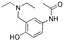 4-ACETAMIDO-2-DIETHYLAMINOMETHYLPHENOL Struktur